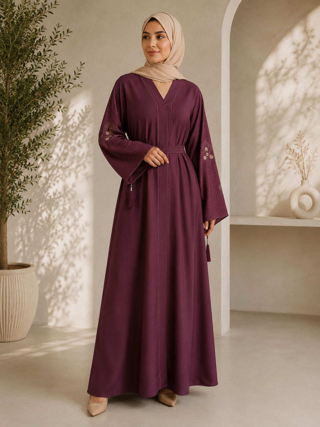 Velvet Nightfall Abaya