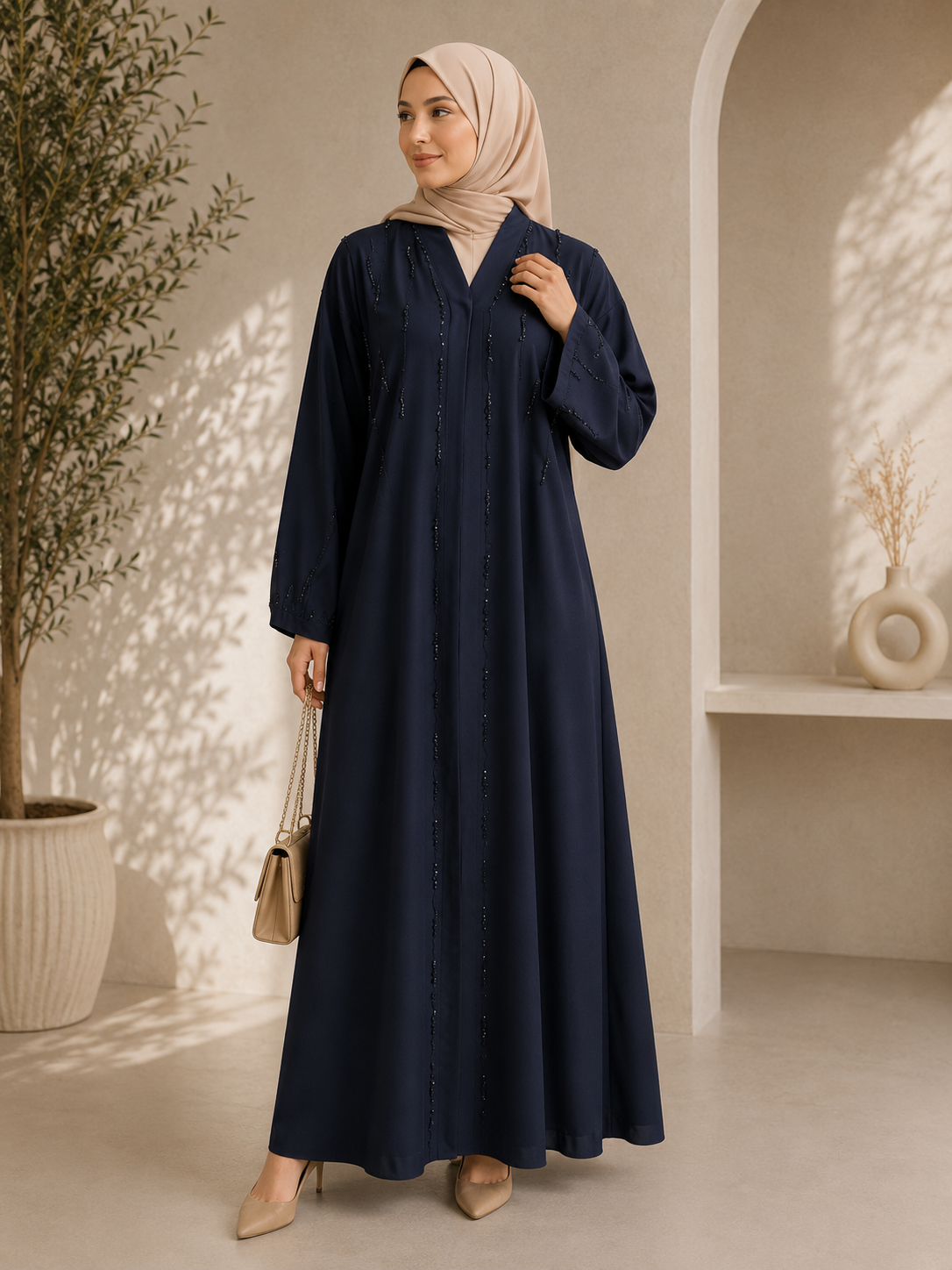 Midnight Starlight Abaya