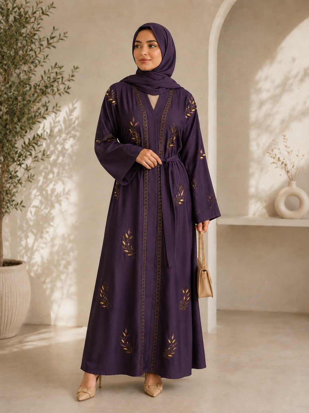 Royal Noor Embroidered Abaya